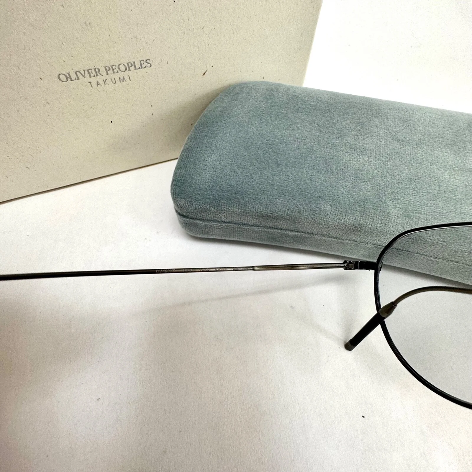 Oliver Peoples TAKUMI TK-4 1298 Pewter Titanium Retro Eyeglasses OV1298T Unisex 4