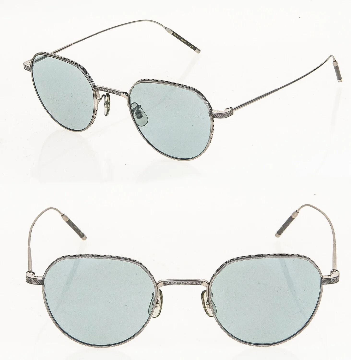 Oliver Peoples TAKUMI TK-4 1298 Silver Titanium Retro Eyeglasses OV1298T Unisex