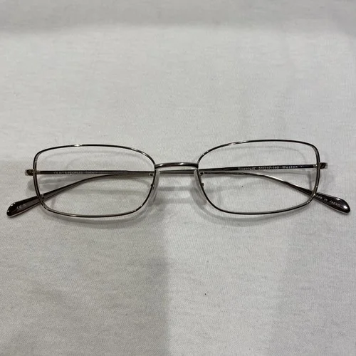 Oliver Peoples Titanium Weston Chrome Eyeglasses Frames