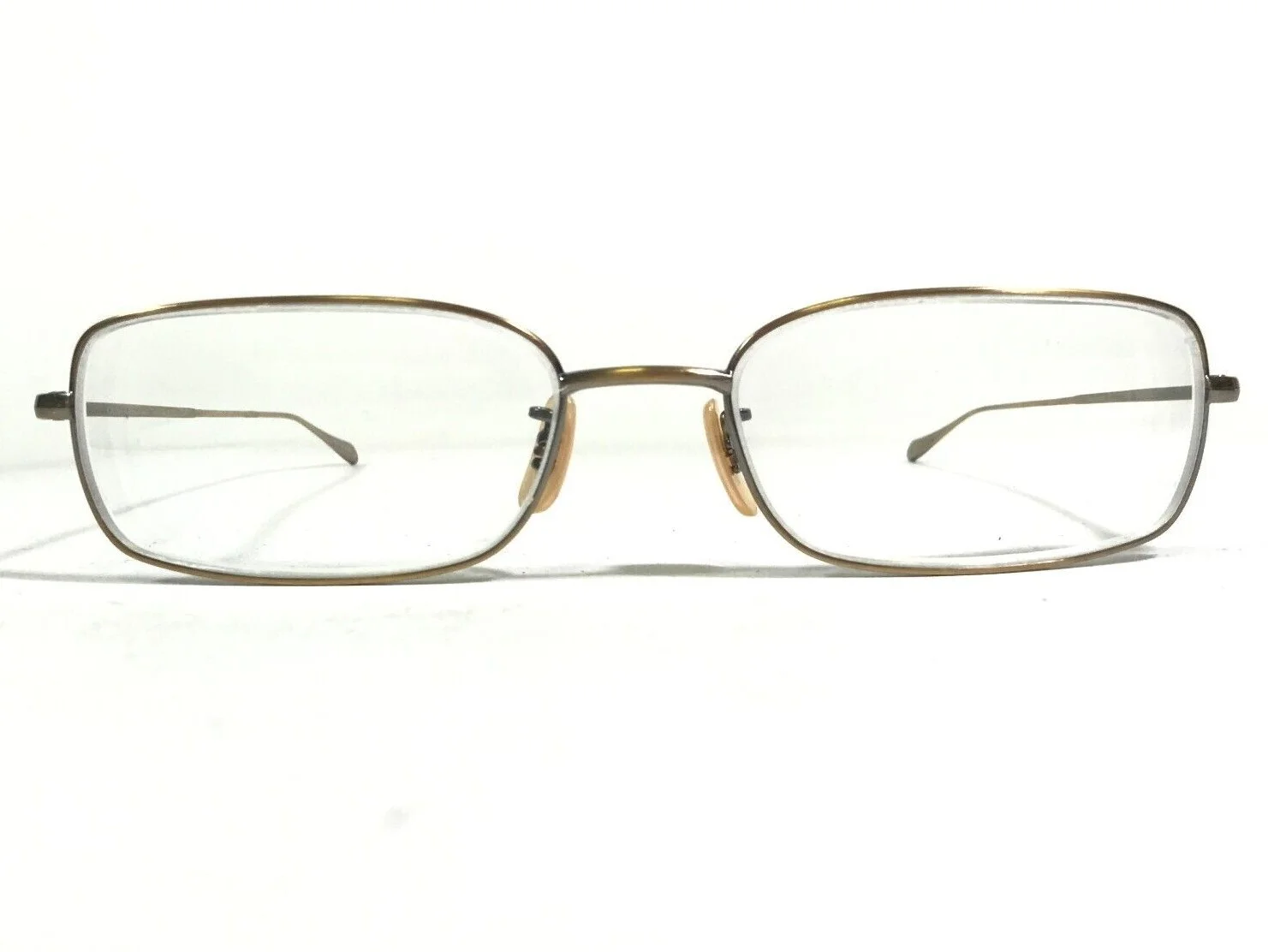 Oliver Peoples Weston AG Eyeglasses Frames Gold Rectangular Full Rim 51-17-140