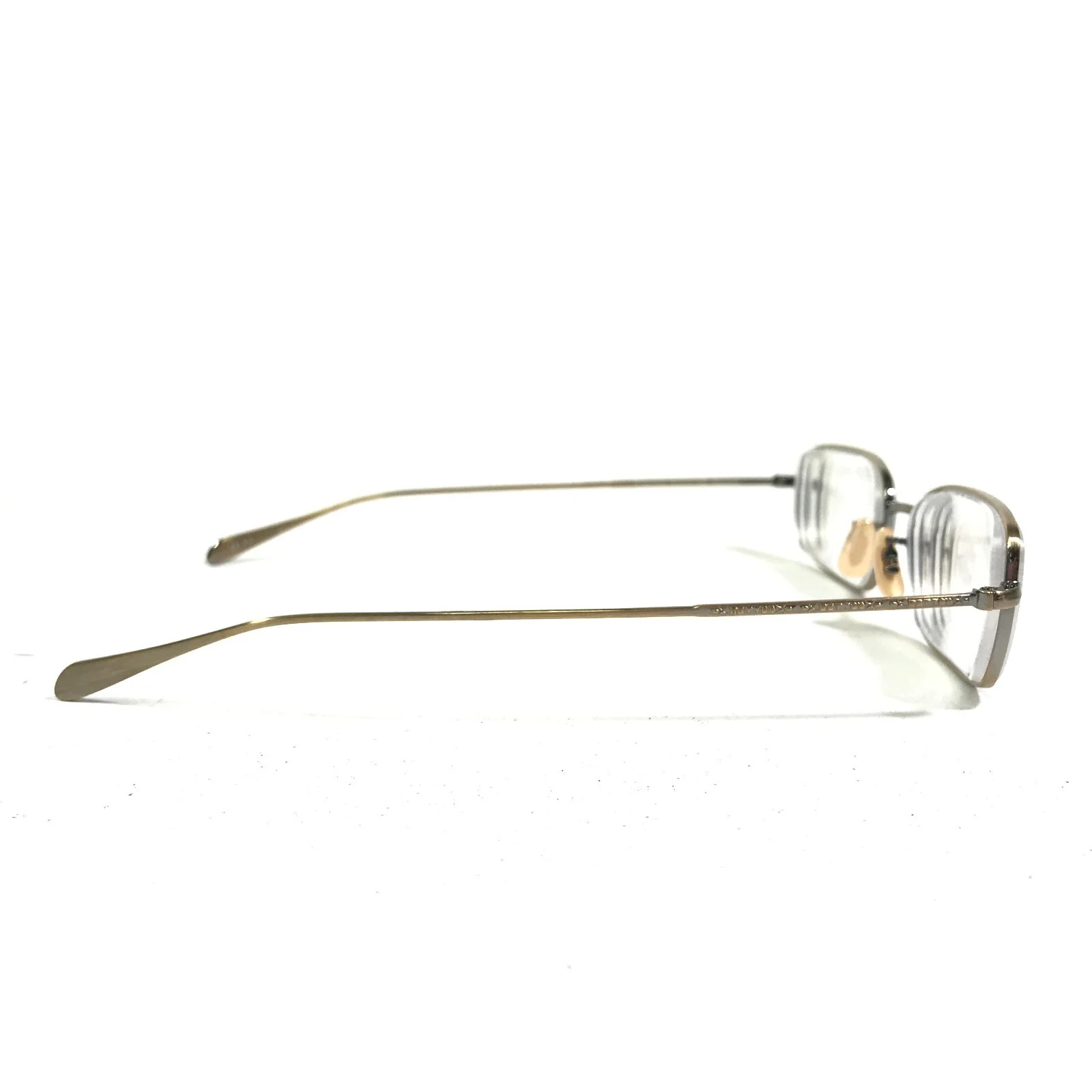 Oliver Peoples Weston AG Eyeglasses Frames Gold Rectangular Full Rim 51-17-140 3