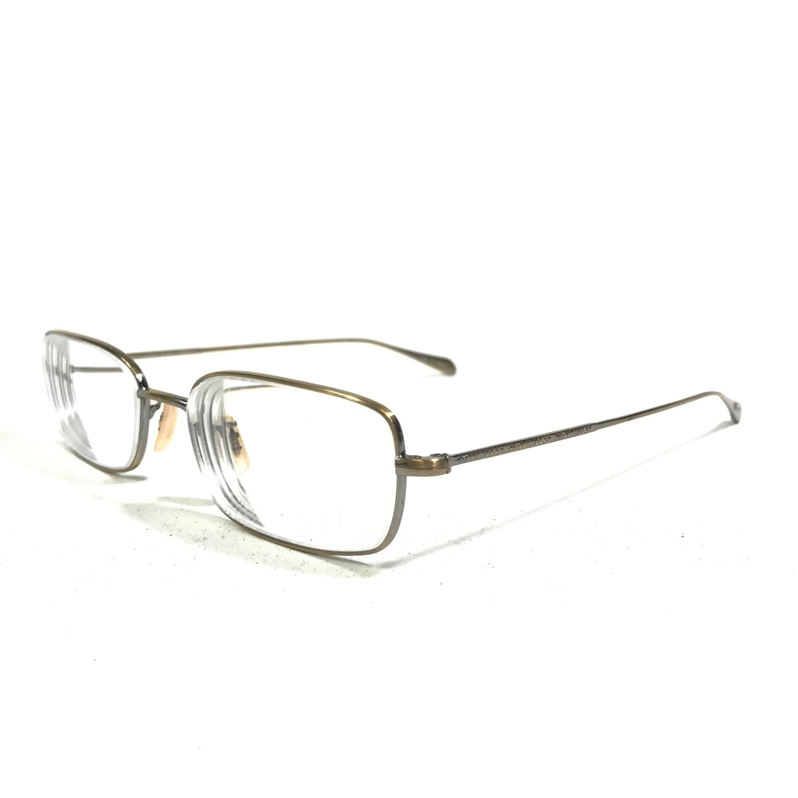 Oliver Peoples Weston AG Eyeglasses Frames Gold Rectangular Full Rim 51-17-140 4