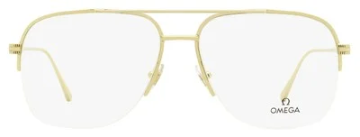 Omega Pilot Eyeglasses OM5031 032 Gold 59mm 2