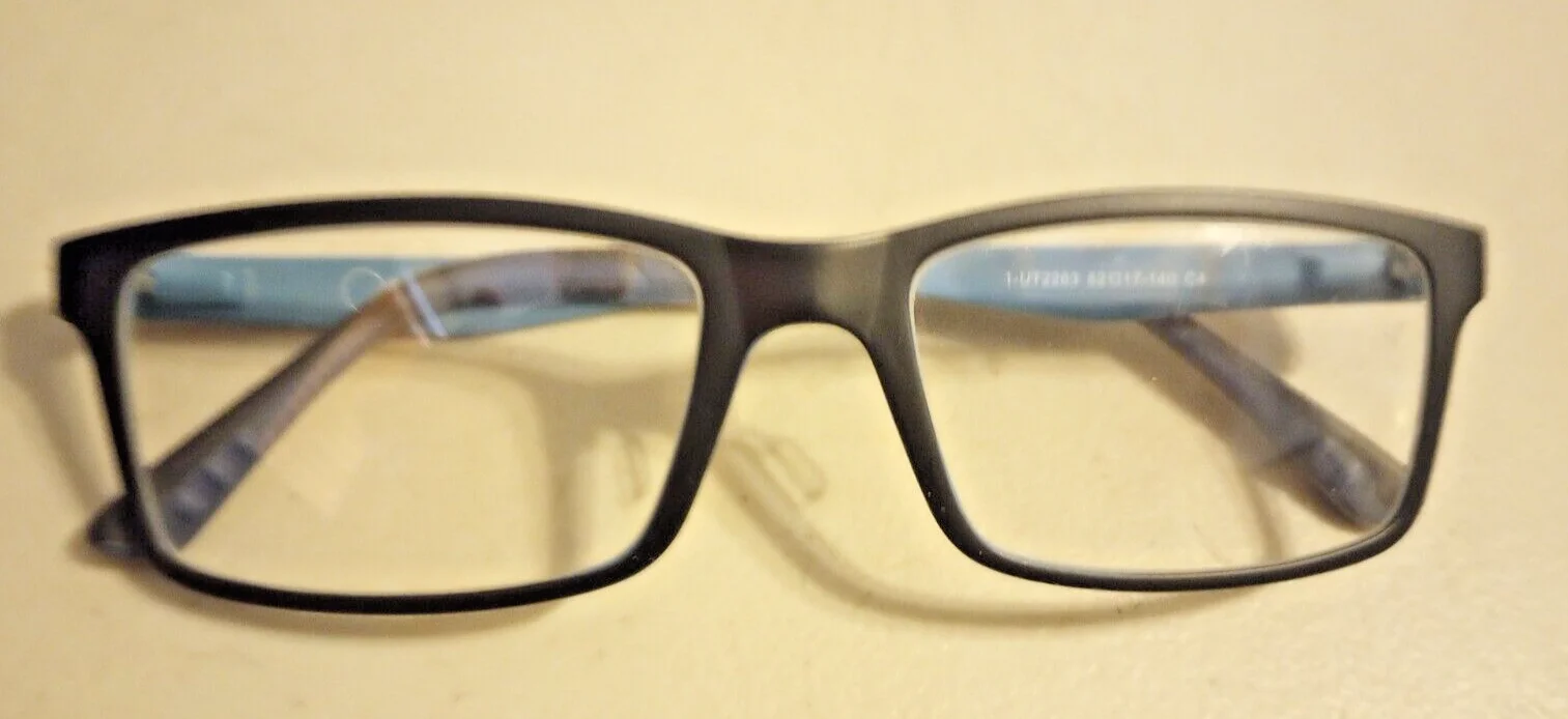 One Ad Infinitum 1-UT2263 C4 Eyeglasses 52 17 140 BLUE Full Rim Eyeglasses Frame 2