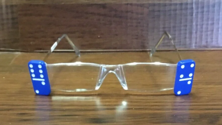 One of a kind Reading Glasses with Domino Enhancements Beautiful Pair of Glasses