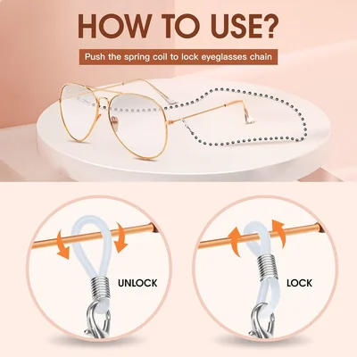ONESING 4-10 Pcs Eyeglass Chains for Women Eyeglasses String Holder Glasses 3