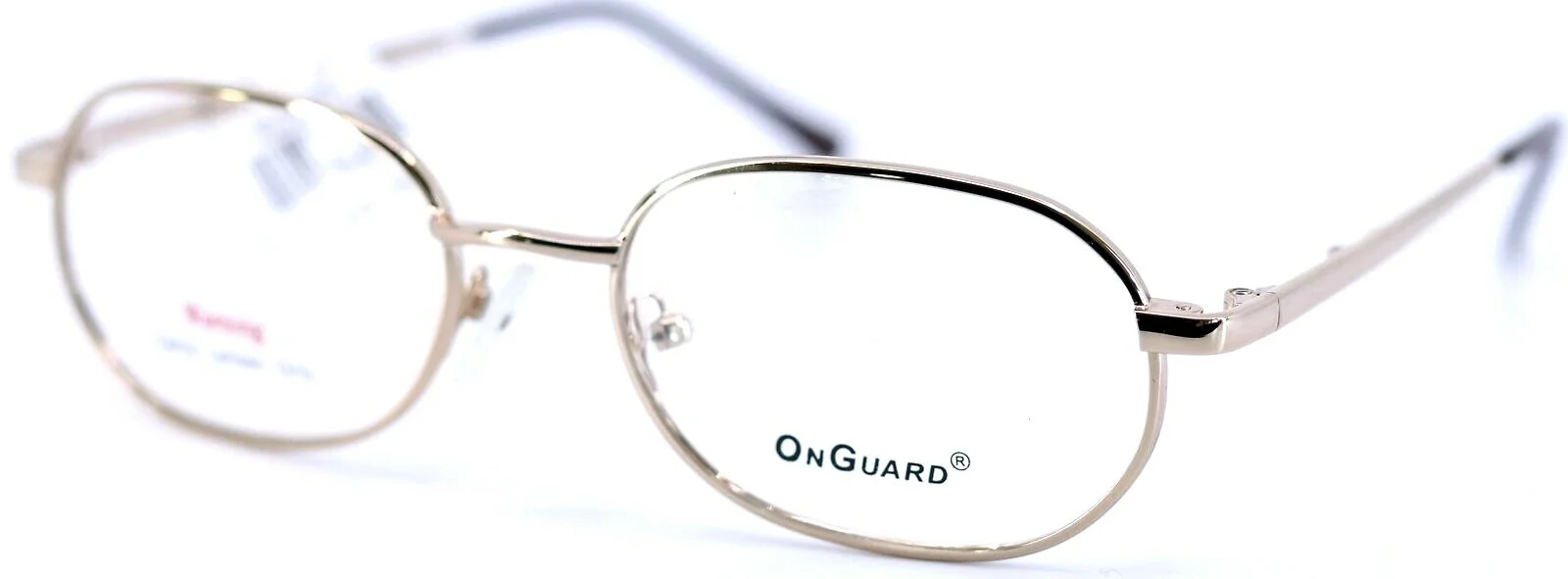 ONGUARD OG085 Gold Oval Full Rimmed Prescription Safety Glasses 52-19-140