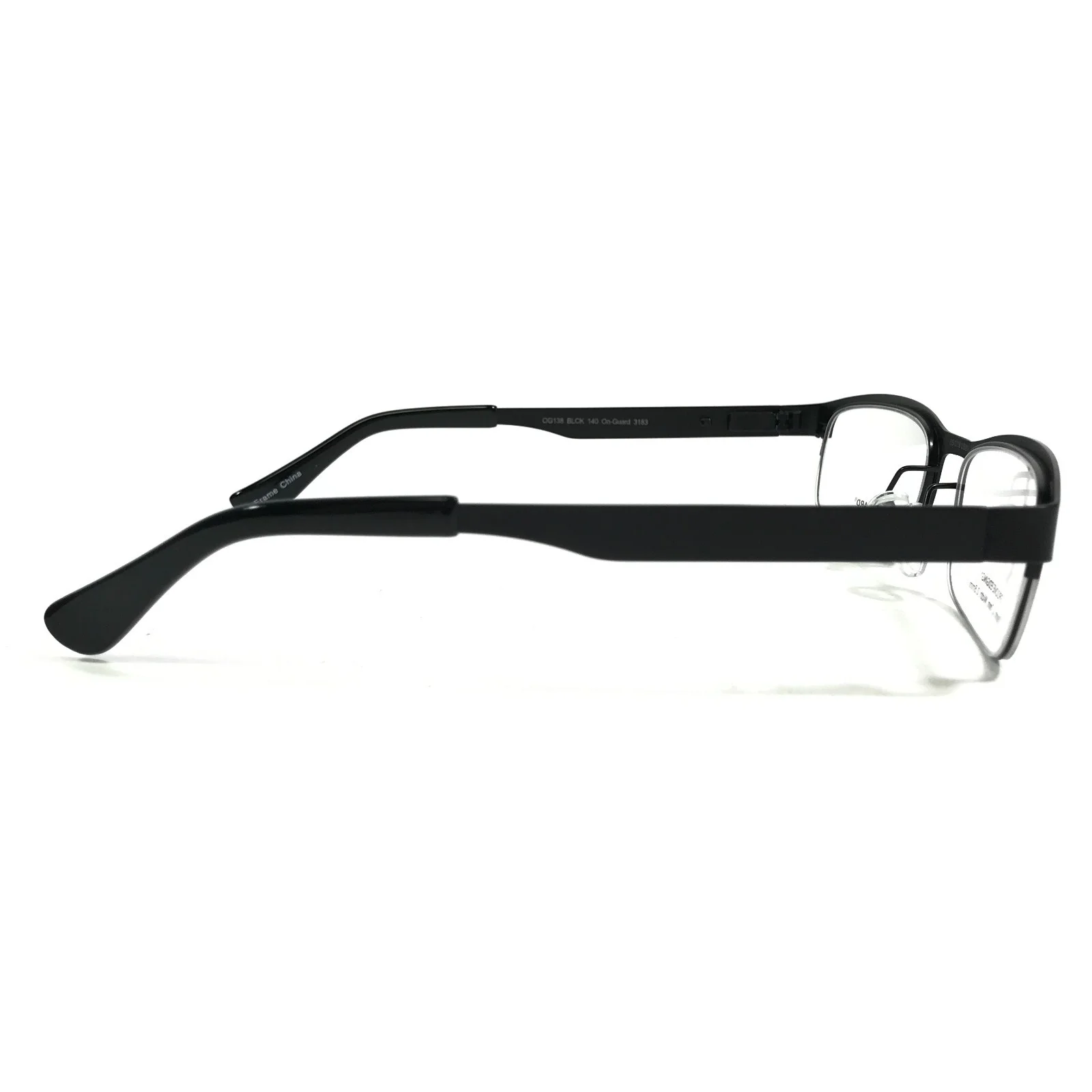 OnGuard Safety Eyeglasses Frames OG138 BLCK 3183 Z87-2+ CSA Z94.3 55-19-140 4