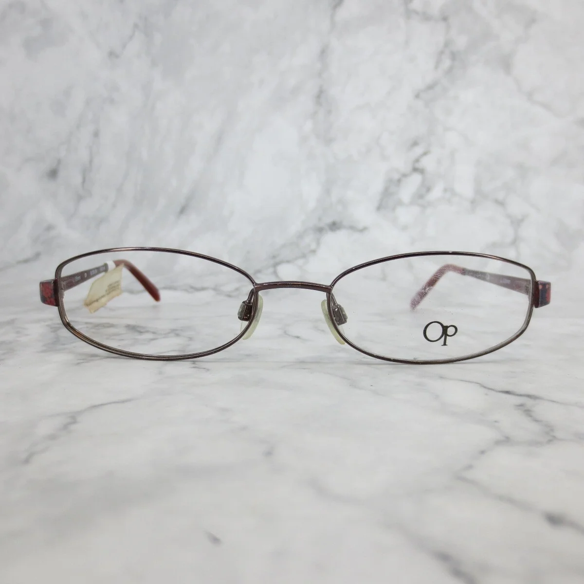 OP Ocean Pacific Eyeglasses Blossom Brown Full Rim Blue Frames 51-17-135