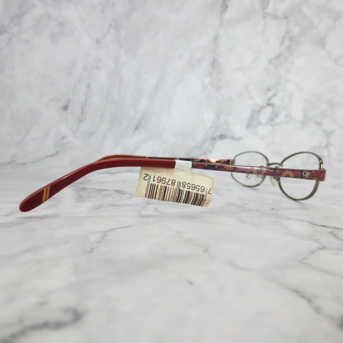 OP Ocean Pacific Eyeglasses Blossom Brown Full Rim Blue Frames 51-17-135 3