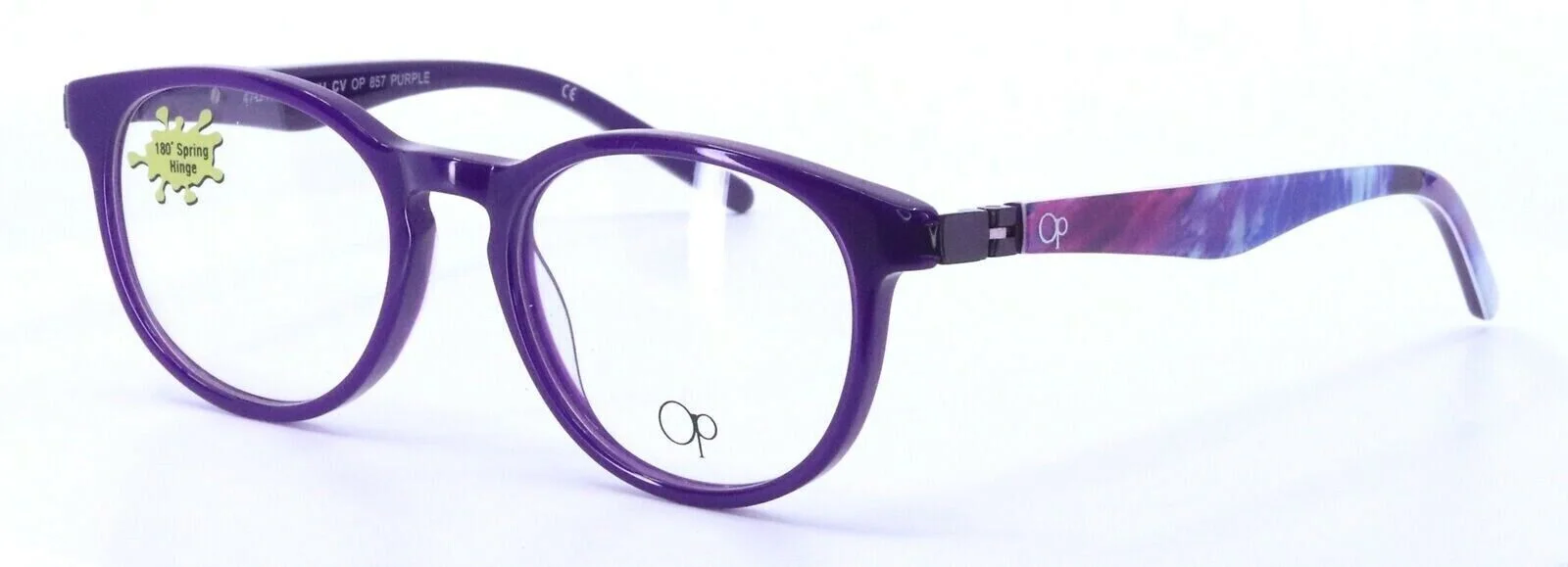 OP Ocean Pacific OP857 Purple Round Womens Full Rim Eyeglasses Frames 47-17-130
