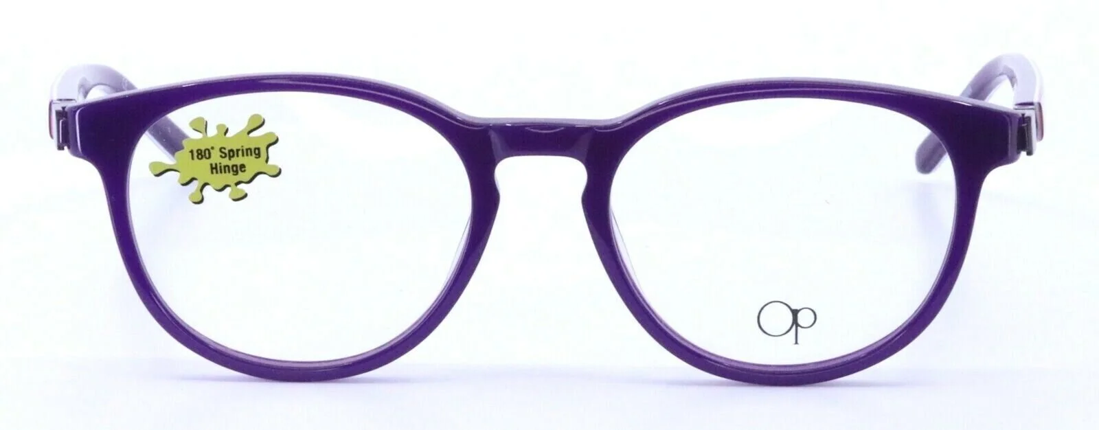 OP Ocean Pacific OP857 Purple Round Womens Full Rim Eyeglasses Frames 47-17-130 2