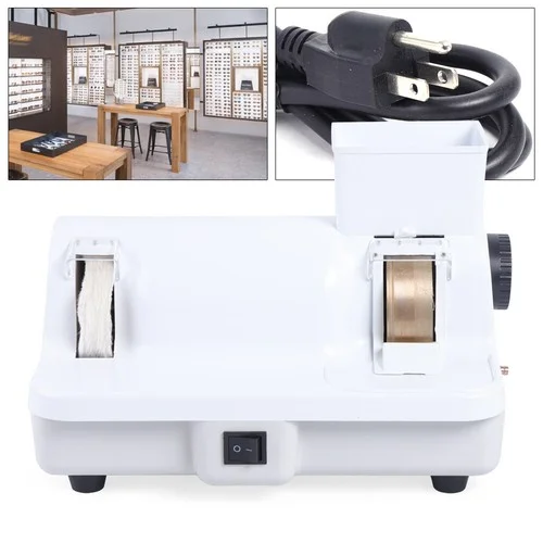 Optical Lens Hand Edger Polisher Electric Eyeglasses Lens Grinder Grinding Wheel