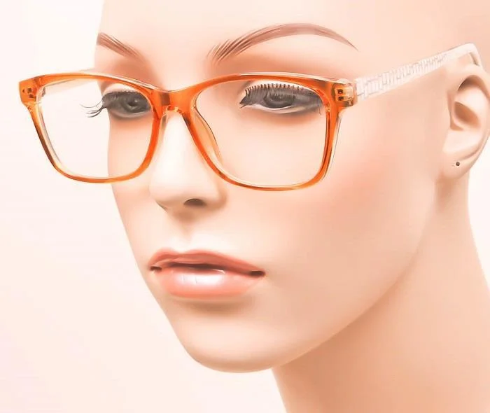 Optical Quality Square Frames Italian Designer ZANETTI Women Clear Eyeglasses 2