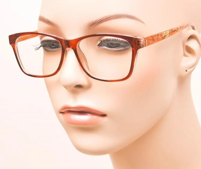 Optical Quality Square Frames Italian Designer ZANETTI Women Clear Eyeglasses 3