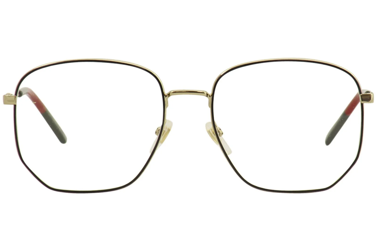 Original Gucci Eyeglasses GG0396O 001 Gold Black Full Rim Frame 56MM Rx-ABLE 2