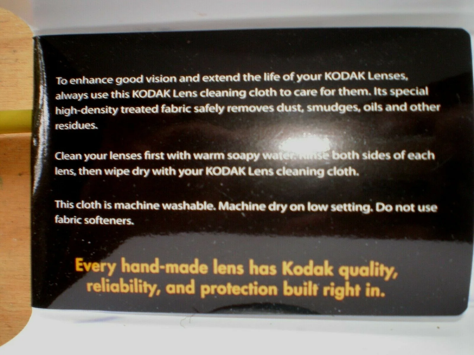 ORIGINAL Kodak Lens MicroFiber Cleaning Cloth camera lens eyeglasses 4