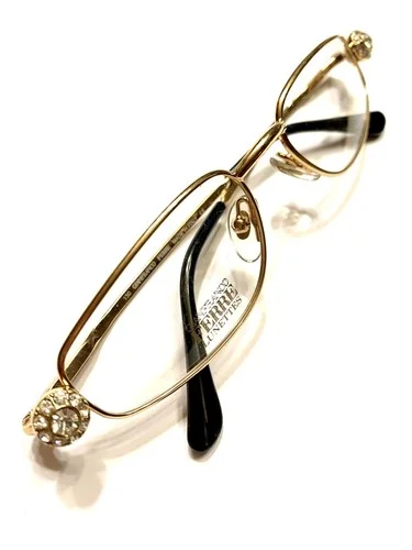Original ONE OF A KIND Gianfranco Ferre 341 Eyeglasses Gold Italy Swarovski Crys