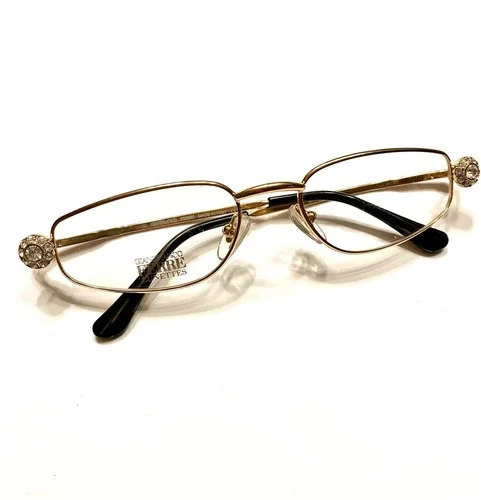 Original ONE OF A KIND Gianfranco Ferre 341 Eyeglasses Gold Italy Swarovski Crys 2