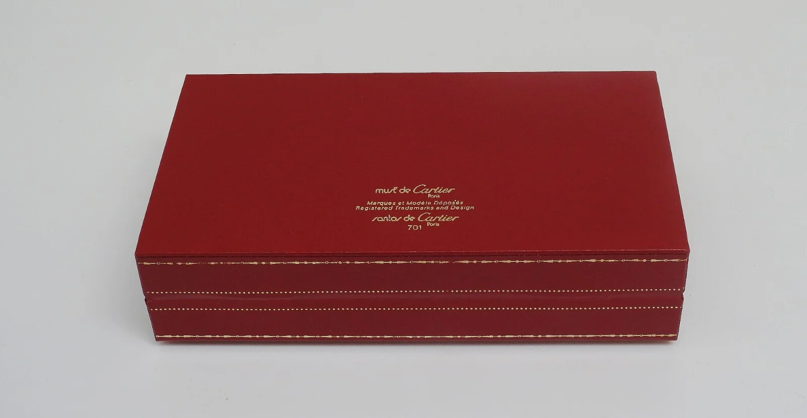 ORIGINAL SANTOS DE CARTIER EYEGLASSES DISPLAY BOX 701 PRE-OWNED 2