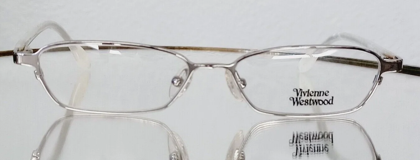 Originale VIVIENNE WESTWOOD Eyeglasses VW09203 06/12 Silver 50-14-130 ITALY Marb 3