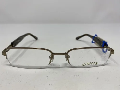 Orvis Italy Denali Bronze (BRNZ) 51-18-135 Brown Half Rim Eyeglasses Frame /P50