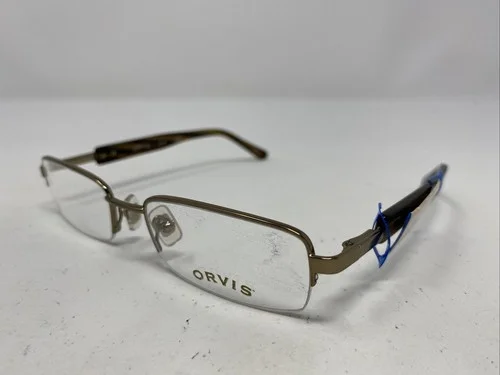 Orvis Italy Denali Bronze (BRNZ) 51-18-135 Brown Half Rim Eyeglasses Frame /P50 2