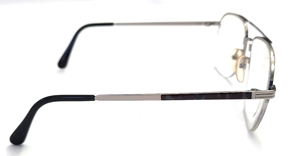 Oscar De La Renta 1017 Silver Metal Pilot Eyeglasses Frames 56-15 140 Japan 3