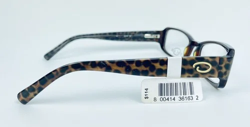 Oscar De La Renta OSL 318 Dark Brown Leopard Eyeglasses Frame 53-20-135 3