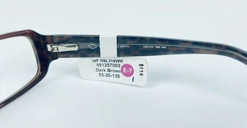 Oscar De La Renta OSL 318 Dark Brown Leopard Eyeglasses Frame 53-20-135 4