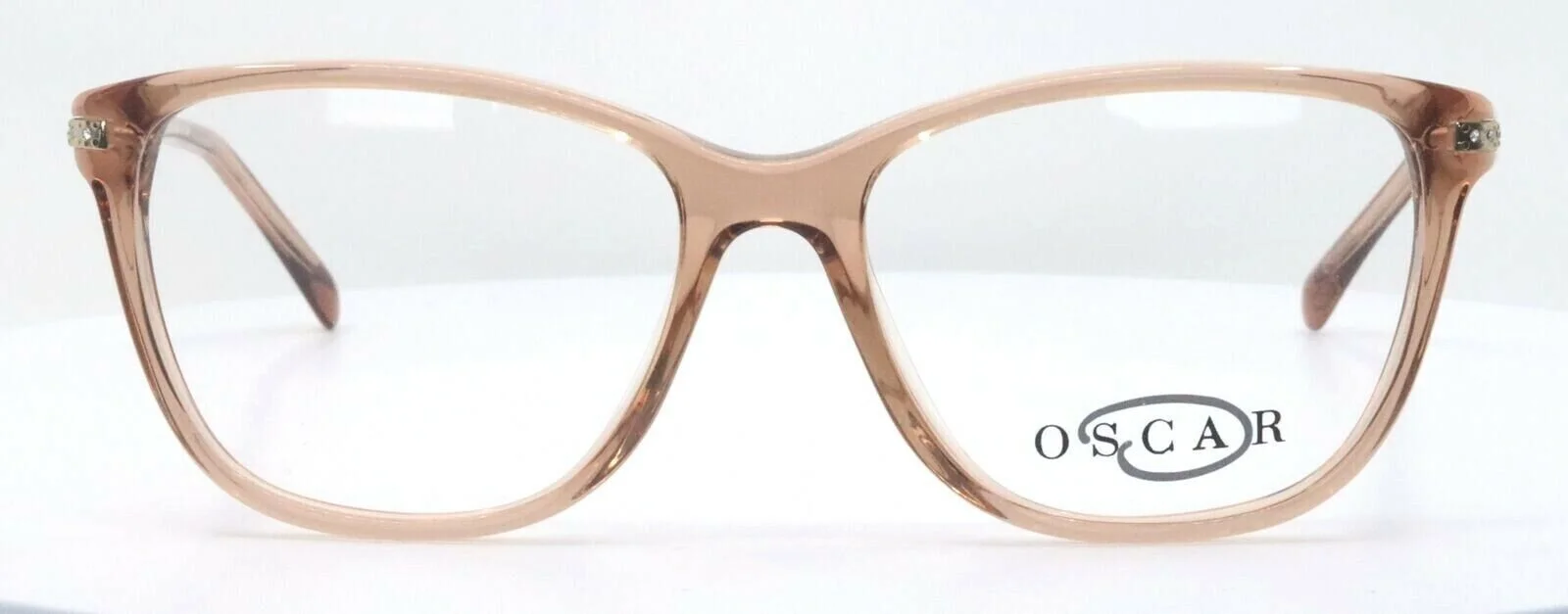 OSCAR DE LA RENTA OSL464 290 Crystal Nude Square Womens Eyeglasses 54-16-140 2