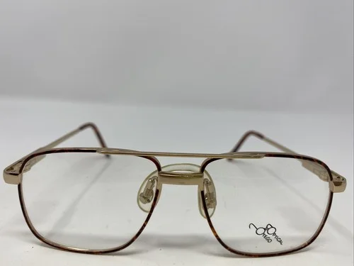 Otego Optical Eyeglasses Frame Tracker Satin Gold 50-16 Full Rim :189