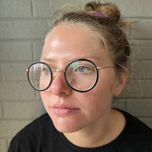 Ottoto 35-002310 Black Round Circle Frames Gold Adult Unisex Timeless Italian 1