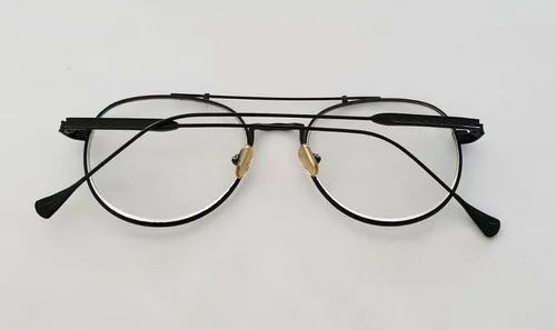 OTTOTO EYEGLASS FRAME M60029 Col 1 54-18-146 Black Round Double Bridge ZI50 3