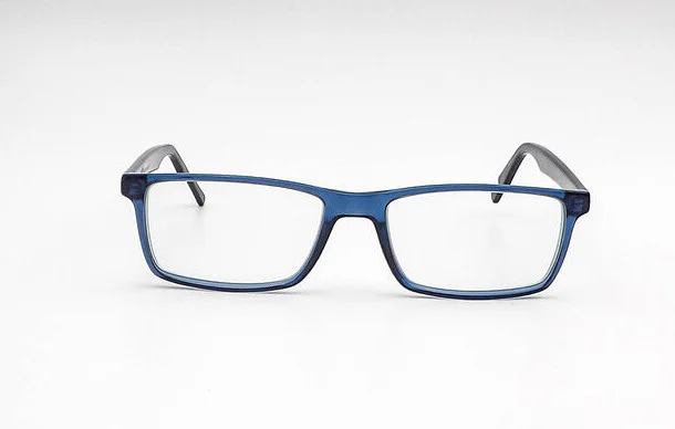 Ottoto Meneghin Blue Rectangle Eyeglasses Frames 35-P10848 55-17-145