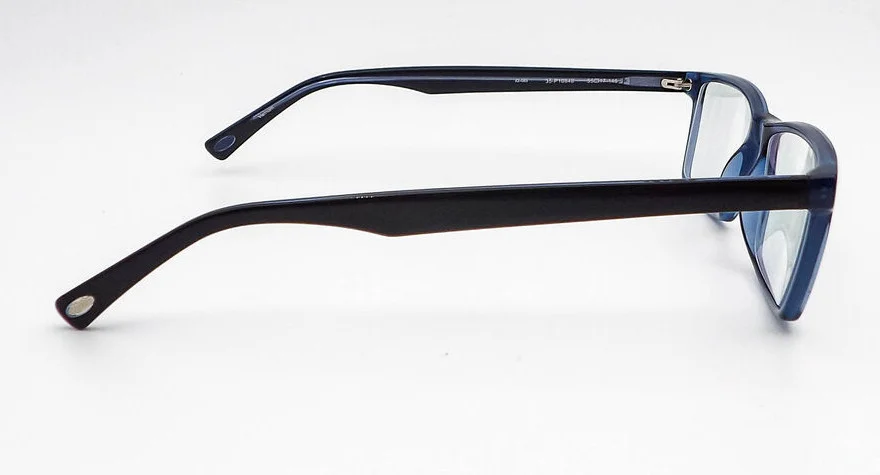 Ottoto Meneghin Blue Rectangle Eyeglasses Frames 35-P10848 55-17-145 2