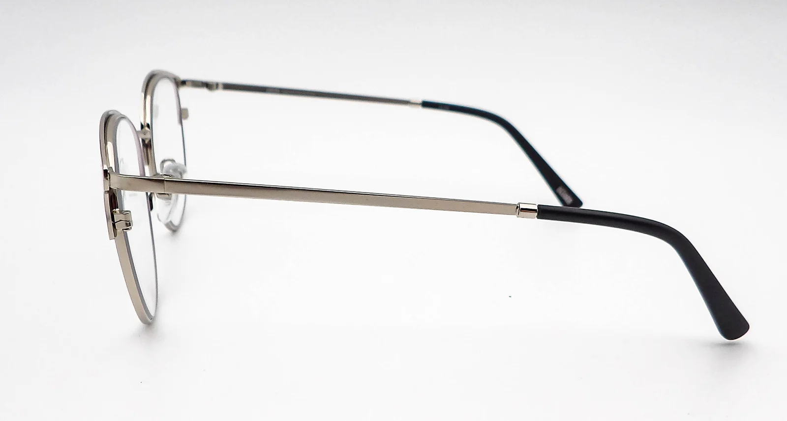 Ottoto Talinum Pink Silver Round Browline Eyeglasses Frames 35-M11016 52-19-140 3