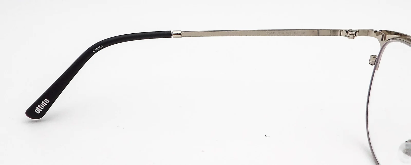 Ottoto Talinum Pink Silver Round Browline Eyeglasses Frames 35-M11016 52-19-140 4