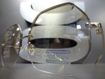OVERSIZE EXAGGERATED Retro Clear Lens EYE GLASSES Large Square Transparent Frame 2