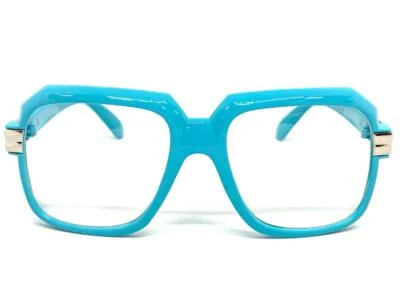 OVERSIZE RETRO Party Club Rave Clear Lens EYE GLASSES Big Square Baby Blue Frame 3