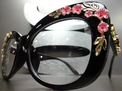 Oversize Vintage Retro Style Clear Lens EYE GLASSES Thick Big Square Black Frame 2