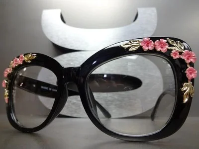 Oversize Vintage Retro Style Clear Lens EYE GLASSES Thick Big Square Black Frame 3