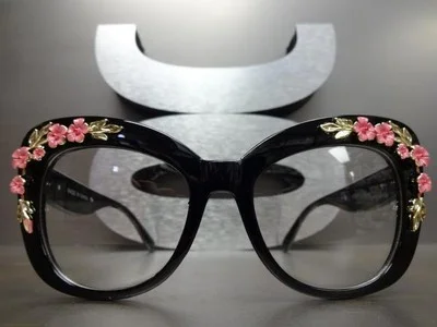 Oversize Vintage Retro Style Clear Lens EYE GLASSES Thick Big Square Black Frame 4