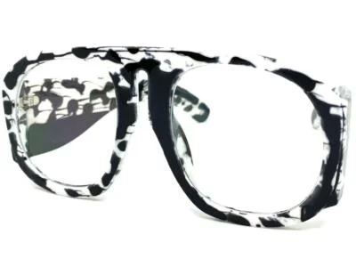 OVERSIZED Classic Vintage Retro Style Clear Lens EYE GLASSES Large Black Frame 2