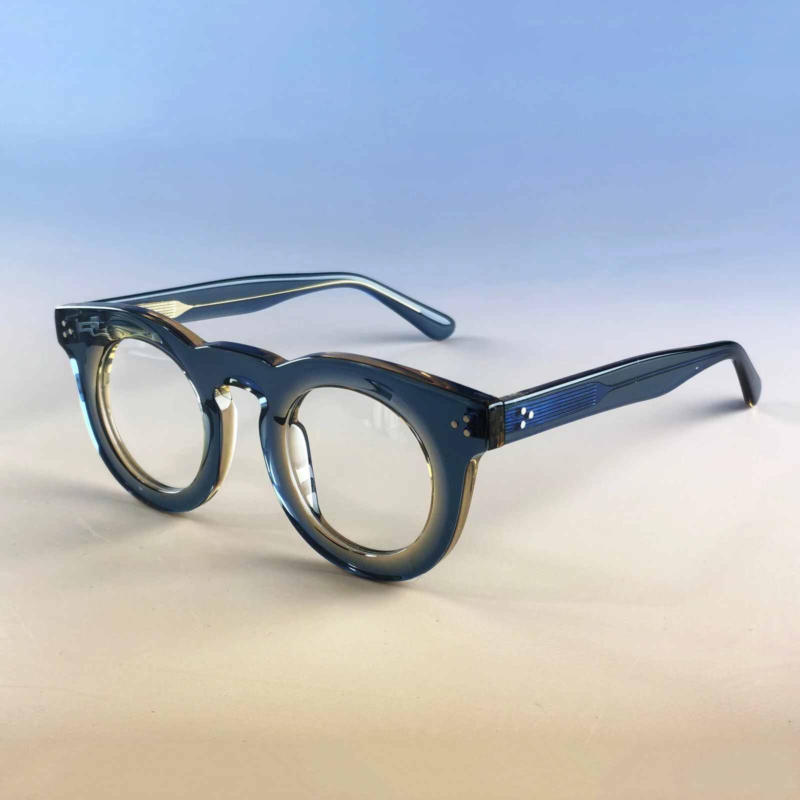 Oversized Exaggerated Retro Clear Lens EYE GLASSES Large Super Thick White Frame 3