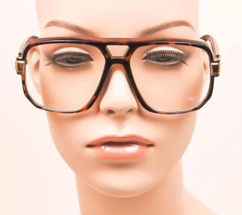 Oversized Retro Large Square Gaselle Aviator WaYfe Big Eyeglasses Frames 9763 L 4