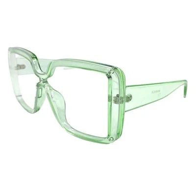 OVERSIZED Retro Modern Shield Style Clear Lens EYE GLASSES Large Big Pink Frame 4