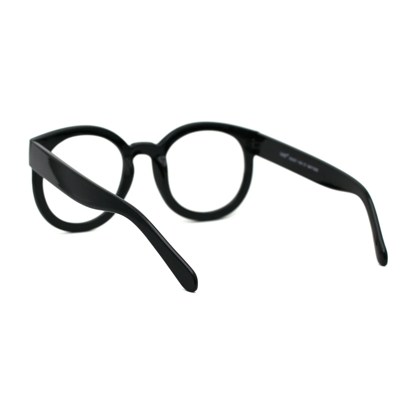 Oversized Round Thick Horn Rim Clear Lens Fashion Eye Glasses 4