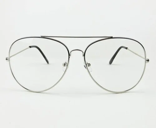 Oversized X Large Aviator Thin Metal XL Frames Big Clear Lens Eyeglasses 4197 L 3