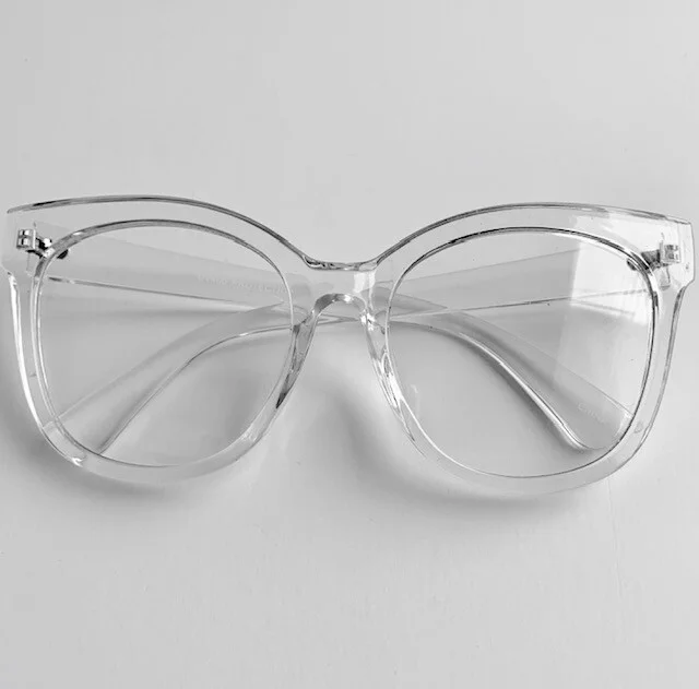 Oversized XXL Square CAT EYE Large Clear Lens Women Eyeglasses Fashion Frames XL 2